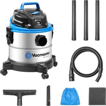 Прахосмукачка за сухо и мокро Vacmaster VQ1115S Wet & Dry Steel 15L