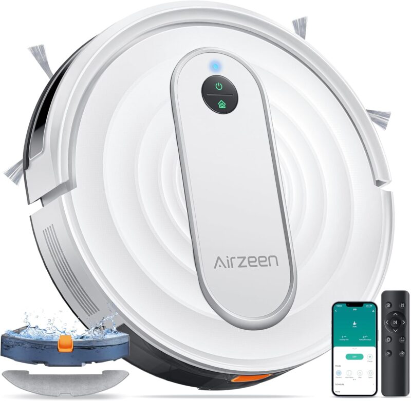 Прахосмукачка робот Airzeen J10 Robot Vacuum Cleaner с функция за моп