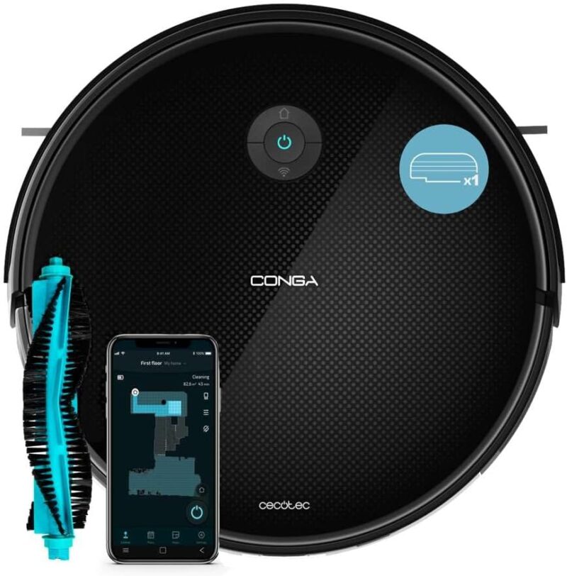 Прахосмукачка робот Cecotec Conga 2499 Ultra Genesis Robot Vacuum Cleaner с функция за моп
