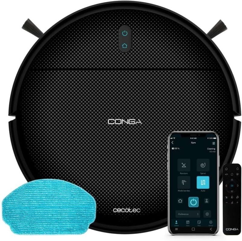 Прахосмукачка робот Cecotec Conga 999 Origin Genesis Robot Vacuum Cleaner с функция за моп