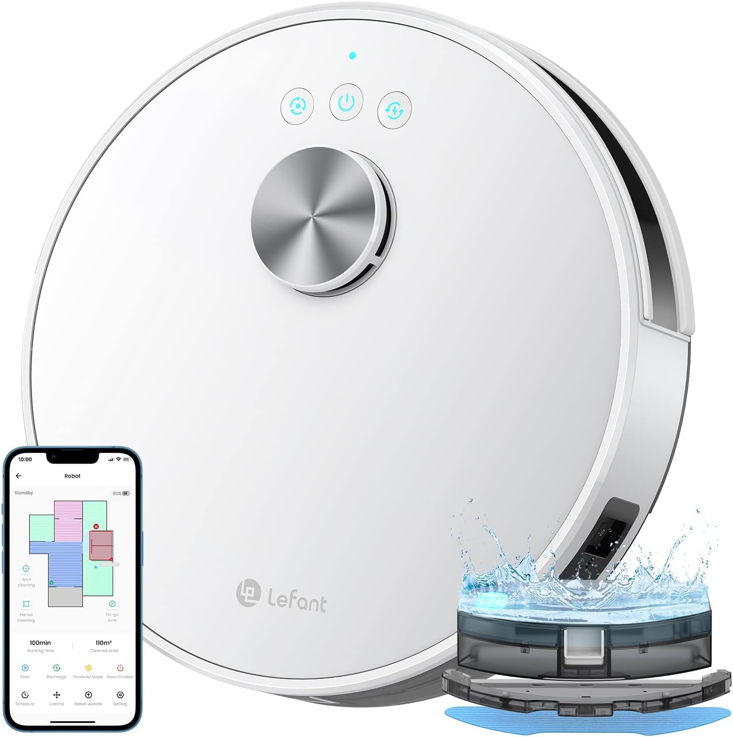 Прахосмукачка робот LEFANT M1 Robot Vacuum Cleaner с функция за моп