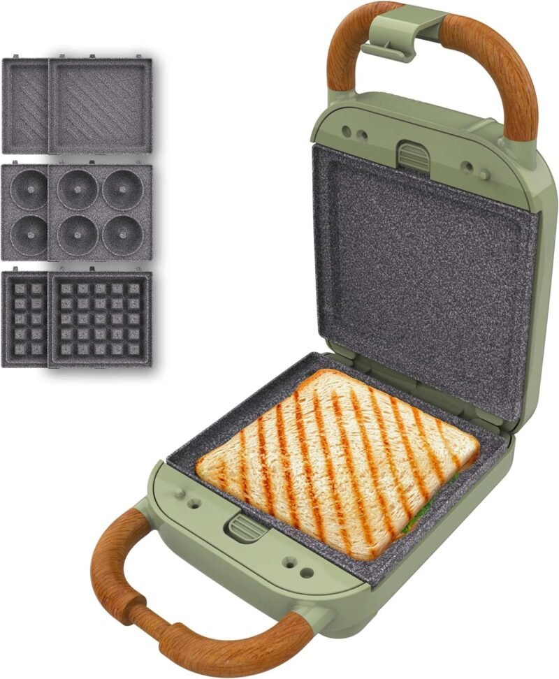 Сандвич мейкър Cecotec Rock'Ntoast Retro One Sandwich Maker Green