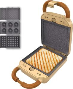 Сандвич мейкър Cecotec Rock’Ntoast Retro One Sandwich Maker Yellow