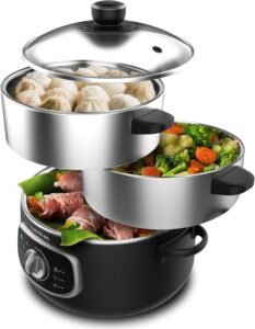 Уред за готвене на пара Cecotec Vapovita Steelpot 1300W