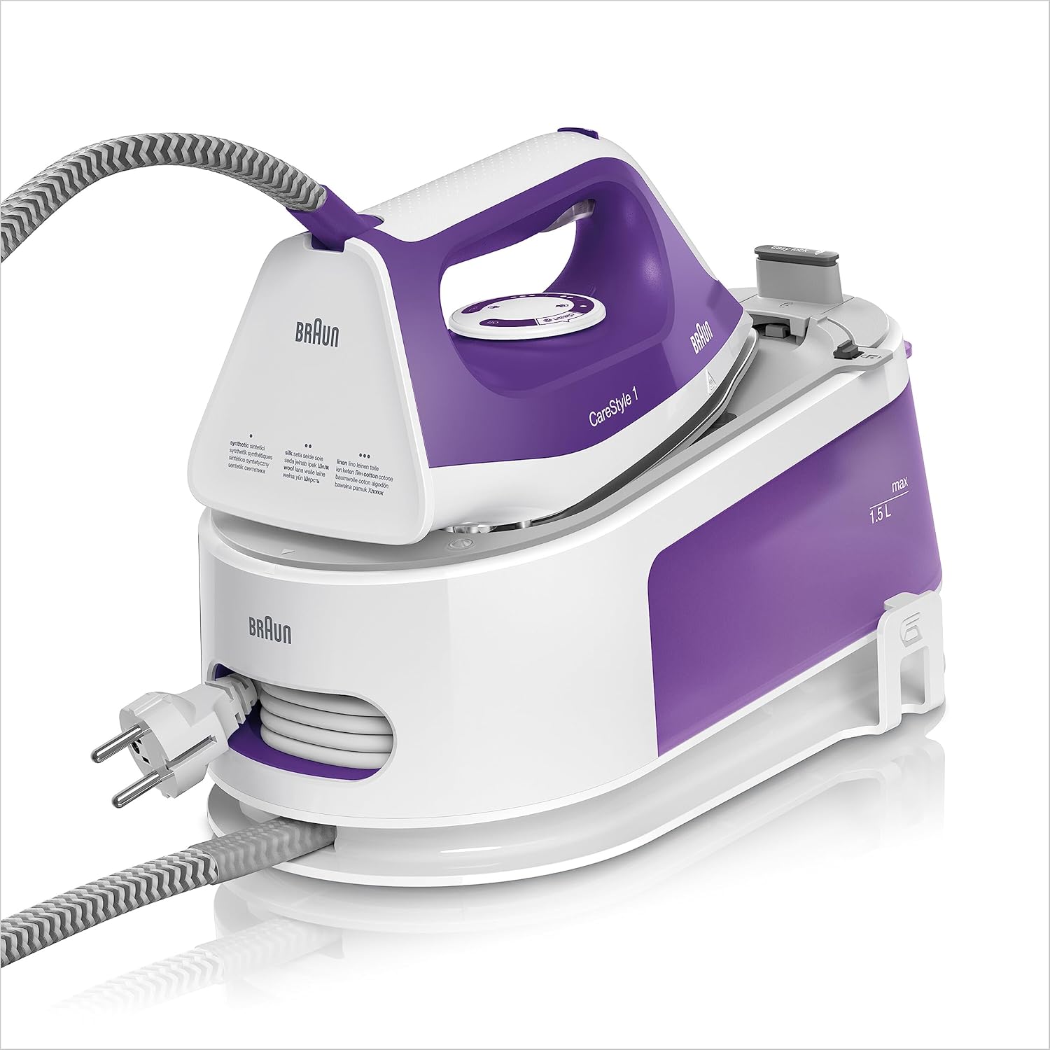 Ютия с парогенератор Braun CareStyle 1 IS 1014 VI SuperCeramic Station 6 бара 2200W White