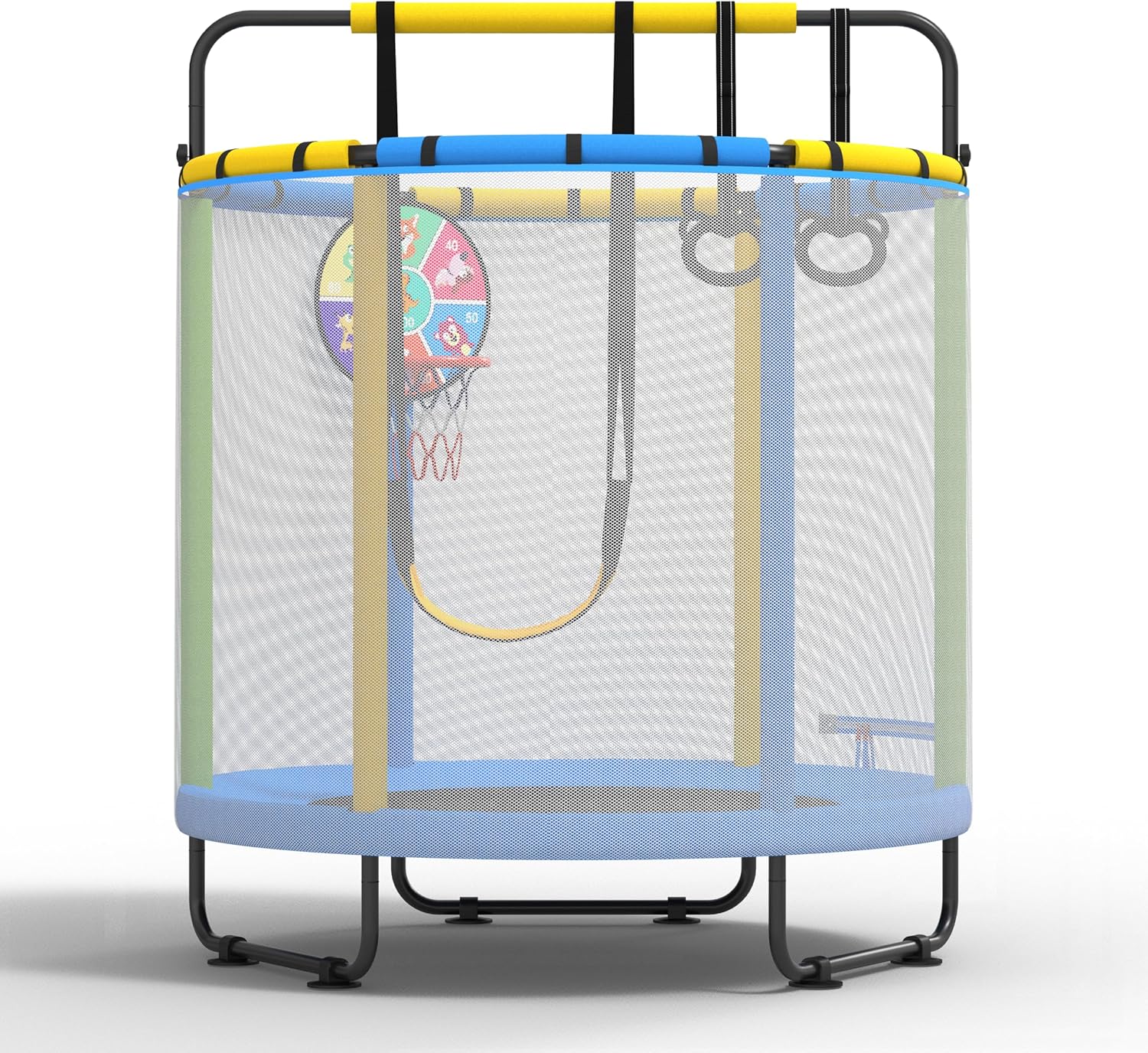 CZCPAPY – Детски батут с мрежа и стълба 145 cm Син