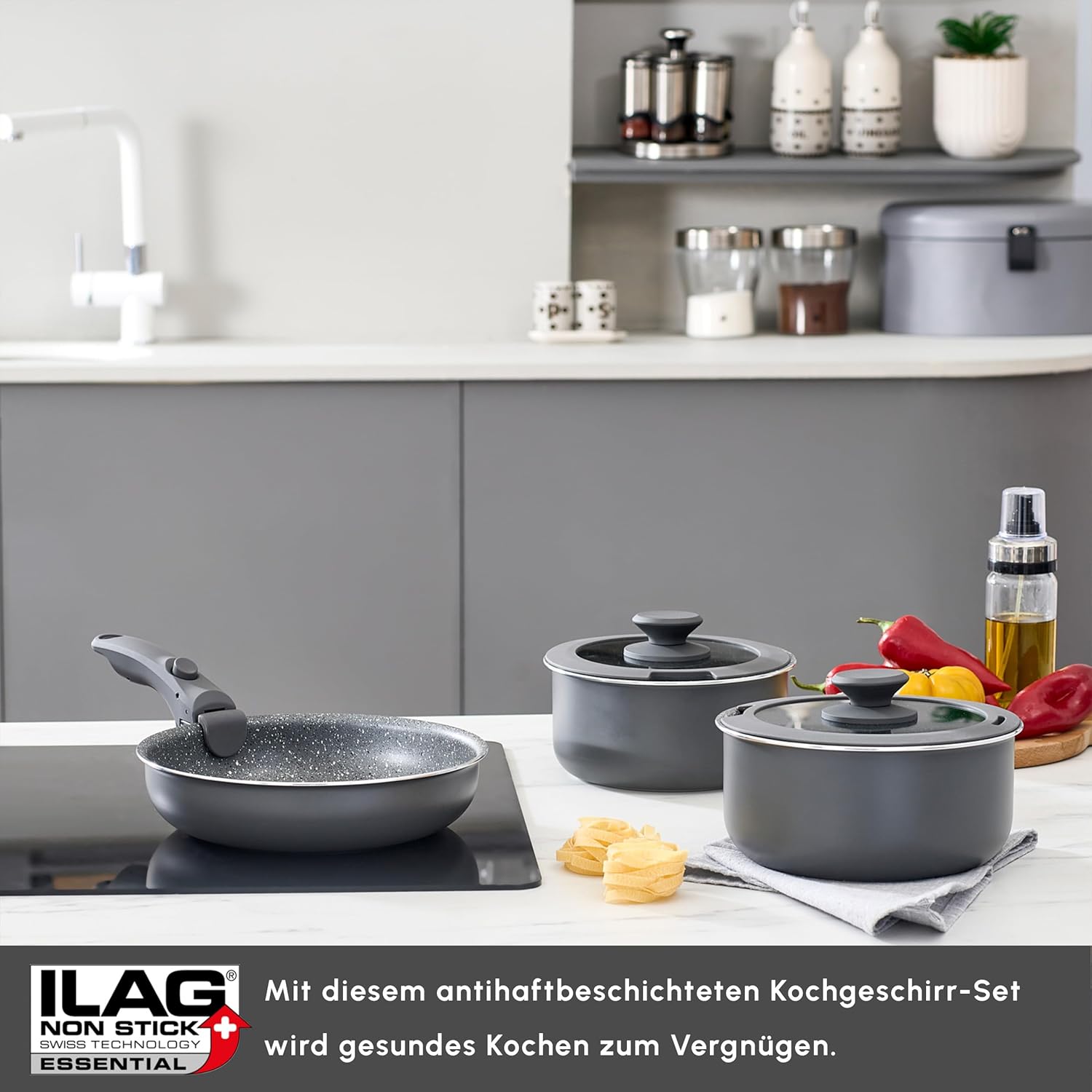 KARACA Comfort – Комплект от 3 гранитни тигани - Image 3