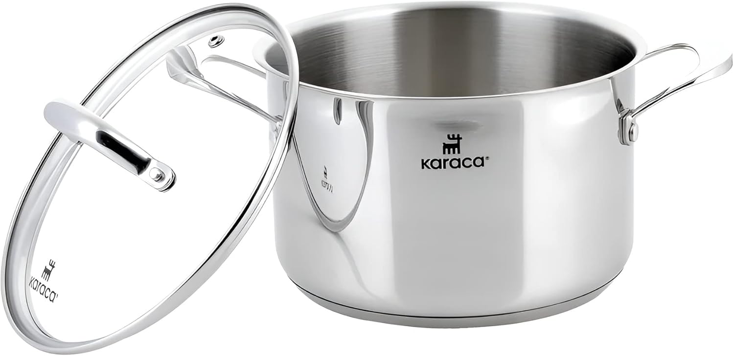 KARACA Stainless – Комплект от 5 стоманени тенджери за готвене - Image 3