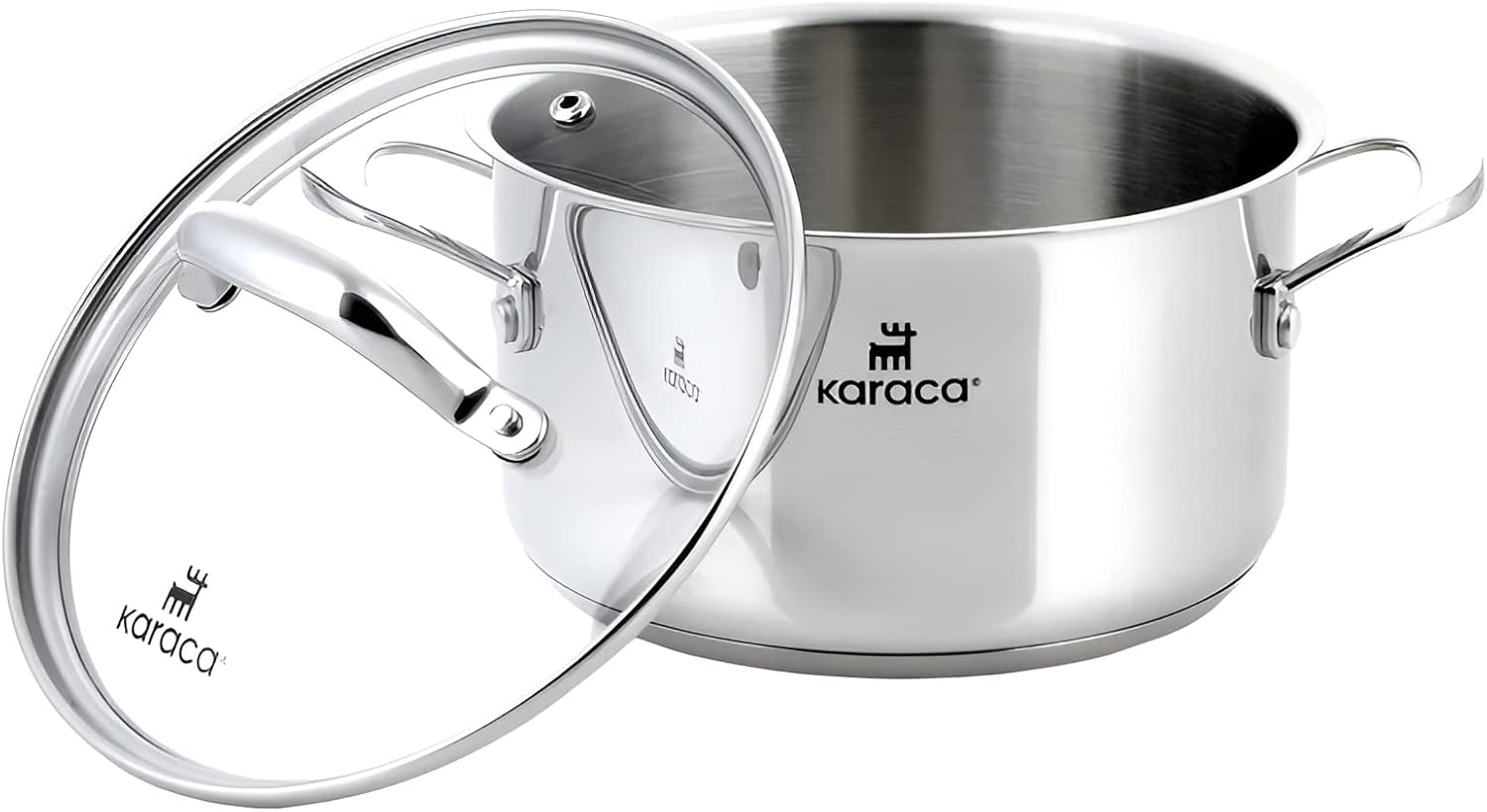 KARACA Stainless – Комплект от 5 стоманени тенджери за готвене - Image 8