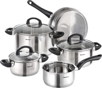 Karcher Mia – Комплект от 5 съдове за готвене неръждаема стомана