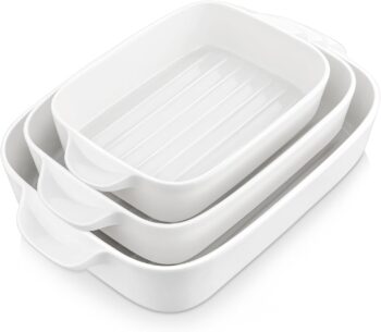 MalaCasa Bake series – Комплект от 3 Порцеланови тави за печене