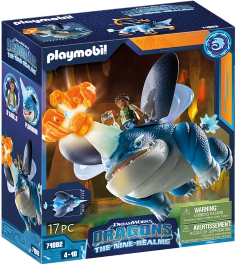 Playmobil DreamWorks Dragons Деветте кралства - Плаухорн и Д'Анджело (71082)