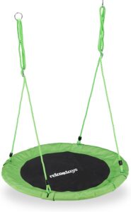 Relaxdays – Градинска Детска Люлка Гнездо 90см Зелена