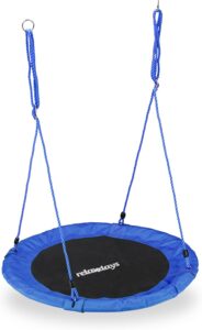 Relaxdays – Градинска Детска Люлка Гнездо 90см Синя