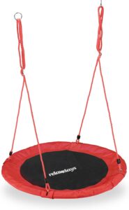 Relaxdays – Градинска Детска Люлка Гнездо 90см Червена