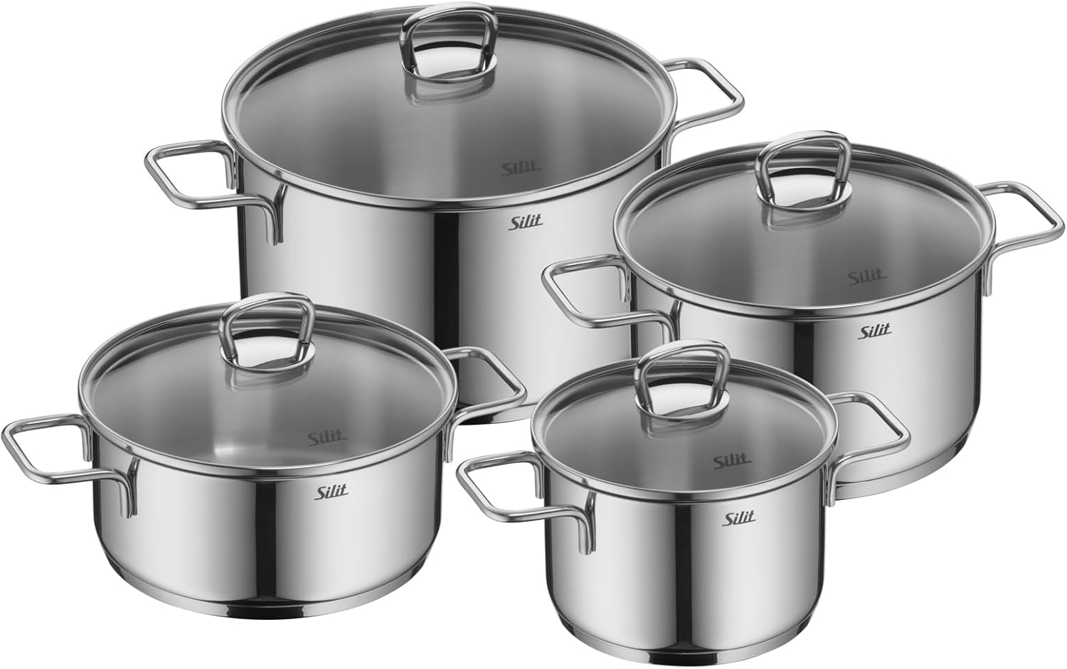 Silit Alicante – Комплект от 4 тенджери неръждаема стомана