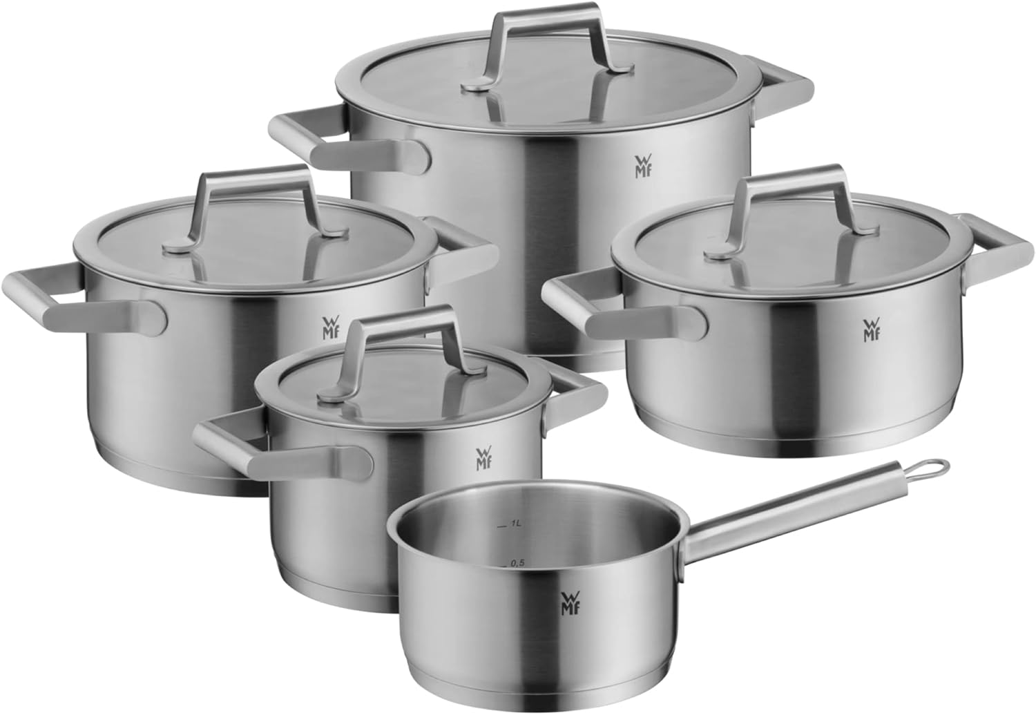 WMF Comfort Line – Cromargan Комплект от 5 съдове за готвене неръждаема стомана
