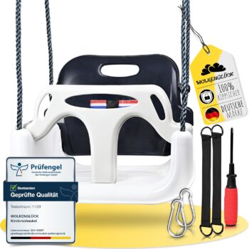 WOLKENGLÜCK - Детска люлка за двор Бяла