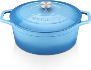 vancasso – Dutch oven Овална чугунена с емайлирано покритие 30 см Blue