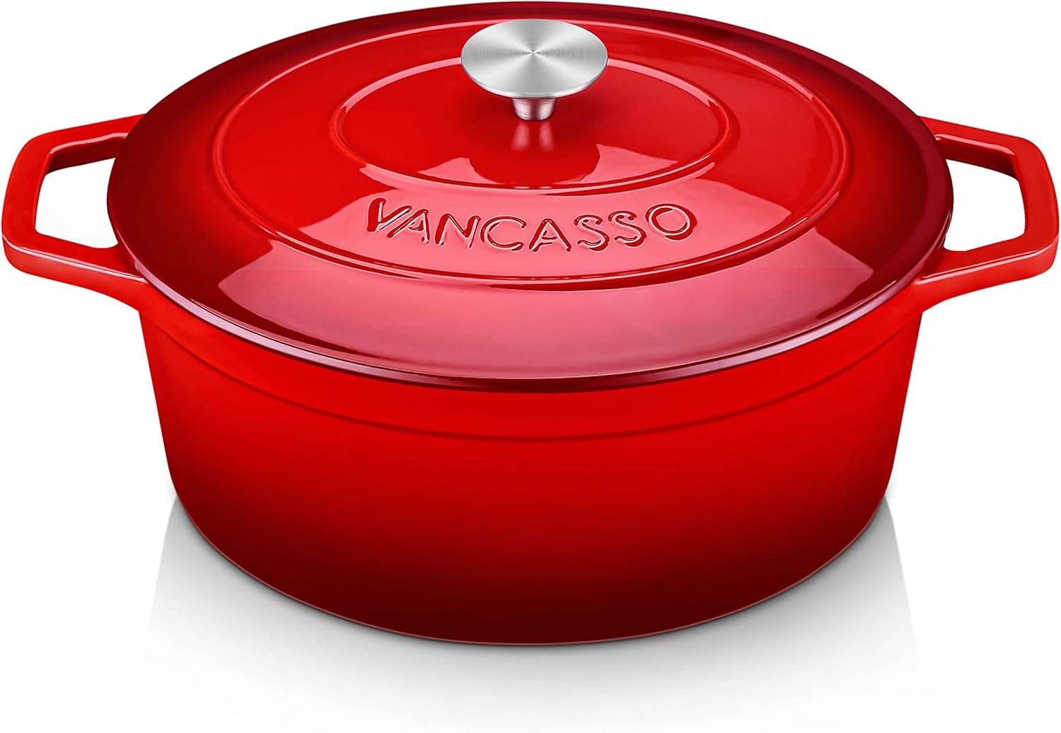 vancasso - Dutch oven Овална чугунена с емайлирано покритие 30 см Red
