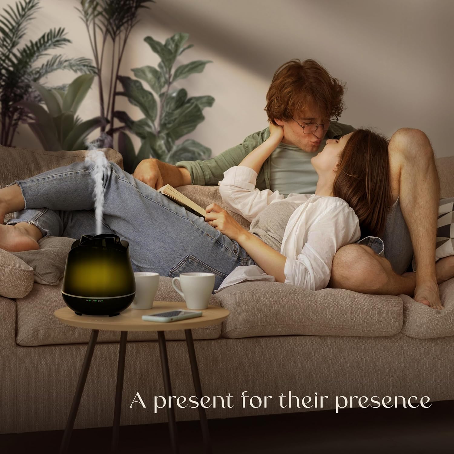 Арома Дифузер Earnest Living Rose Aroma Diffuser 150мл LED 7 цвята - Image 2