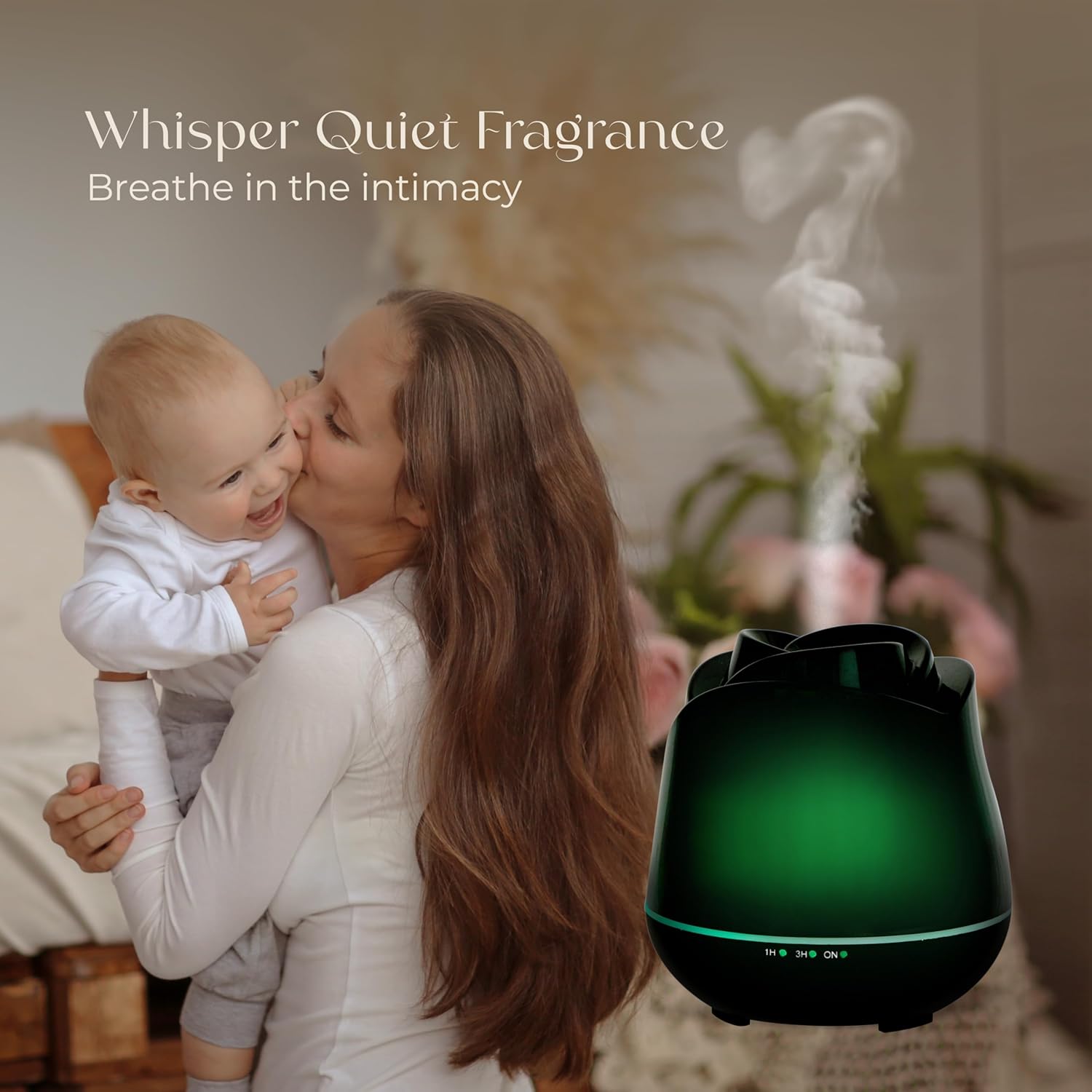 Арома Дифузер Earnest Living Rose Aroma Diffuser 150мл LED 7 цвята - Image 4