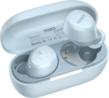 Безжични слушалки TOZO A1 In-Ear Headphones Blue