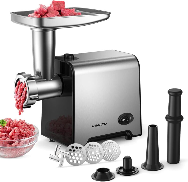 Електрическа Месомелачка VINATO CompactPower Electric Meat Grinder