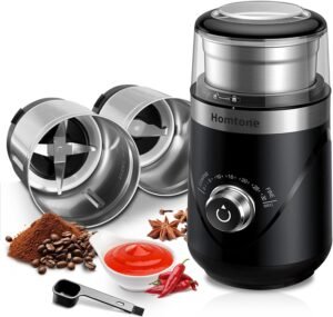 Електрическа кафемелачка Homtone CG638B Electric Coffee Grinder 150W