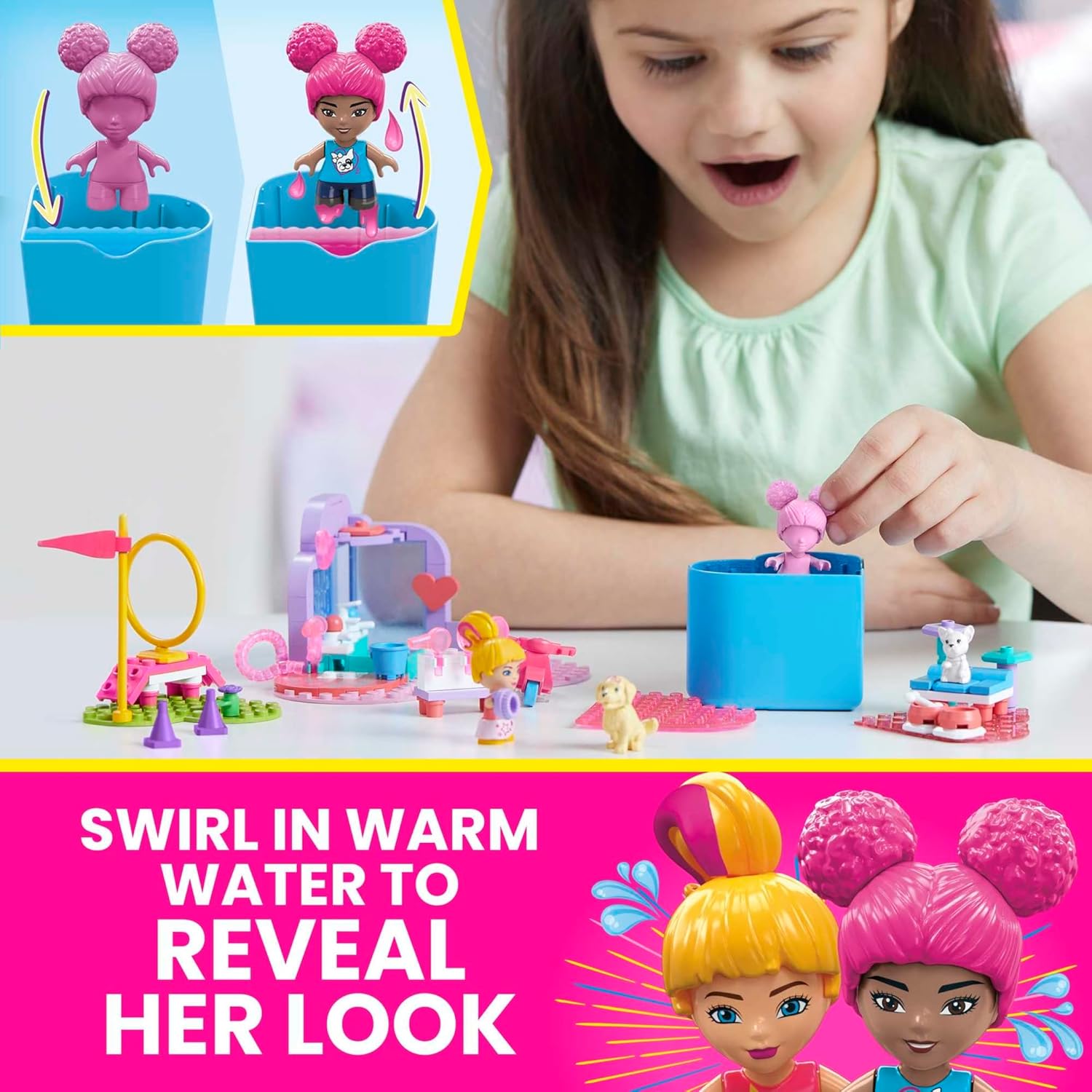 Конструктор MEGA Barbie - Барби Разкриване на цветове 152 части - Image 3