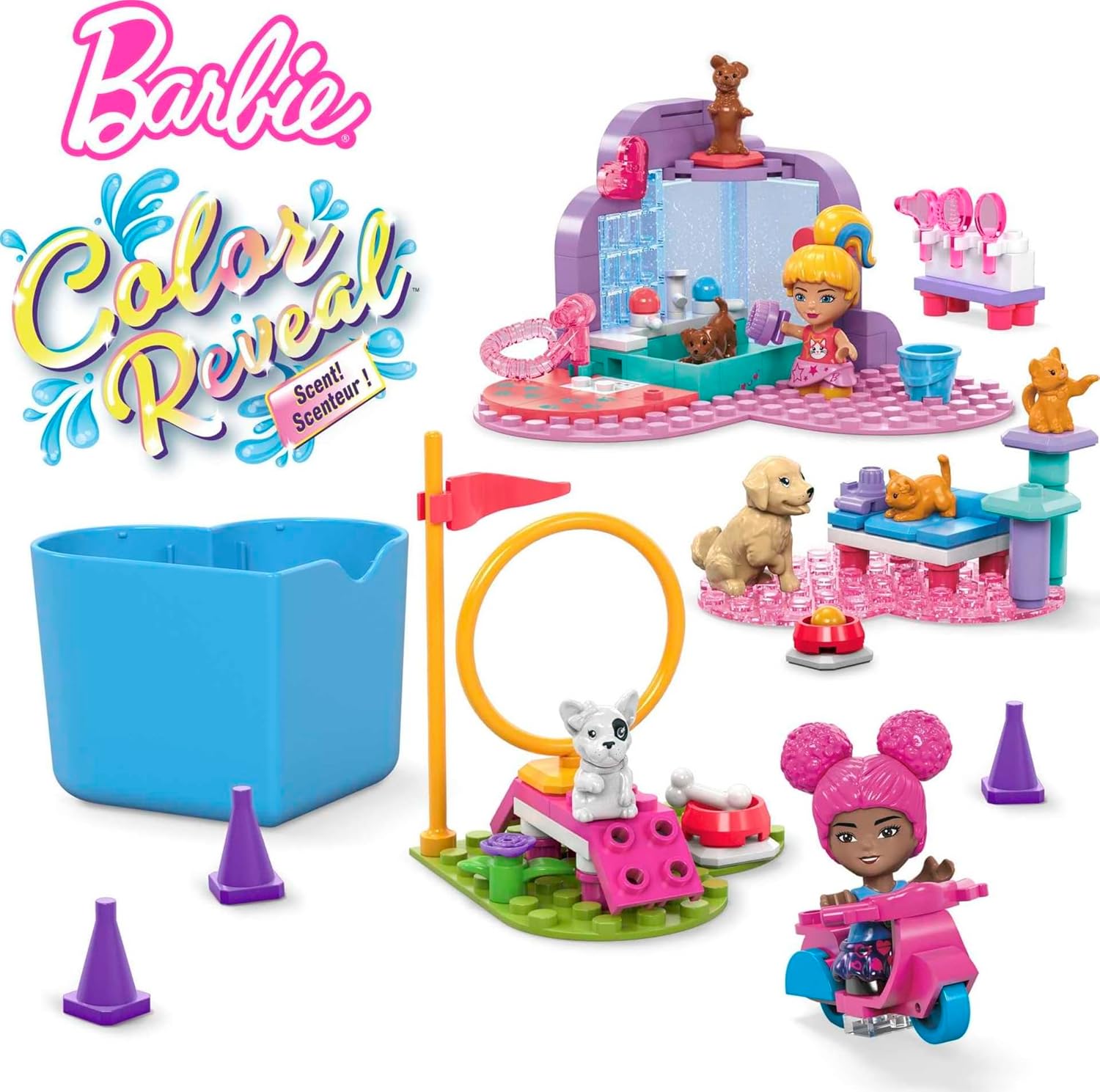Конструктор MEGA Barbie - Барби Разкриване на цветове 152 части - Image 5