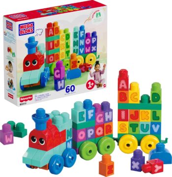 Конструктор за малки деца MEGA Bloks - Fisher-Price ABC 60 броя
