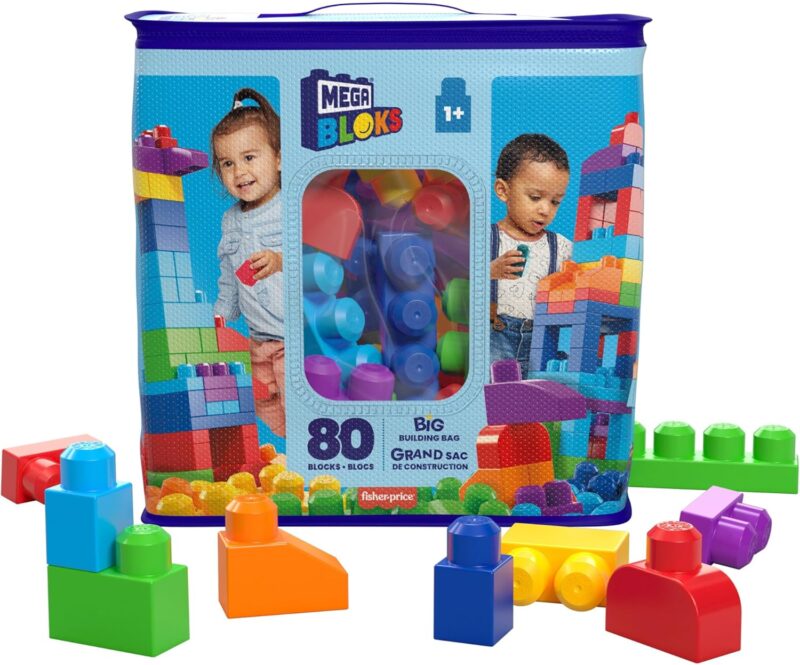 Конструктор за малки деца MEGA Bloks - Fisher-Price Комплект блокове 80 броя