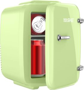 Мини хладилник YASHE Mini Fridge 4 литра 220V-12V DC Зелен