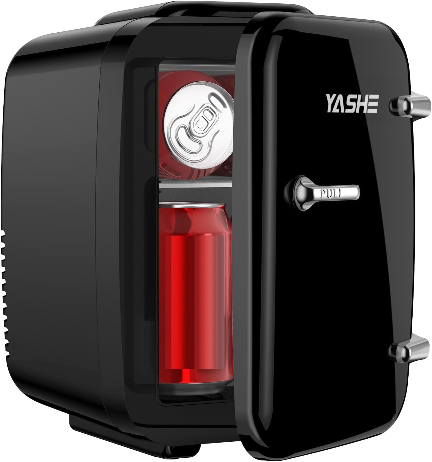 Мини хладилник YASHE Mini Fridge 4 литра 220V-12V DC Черен