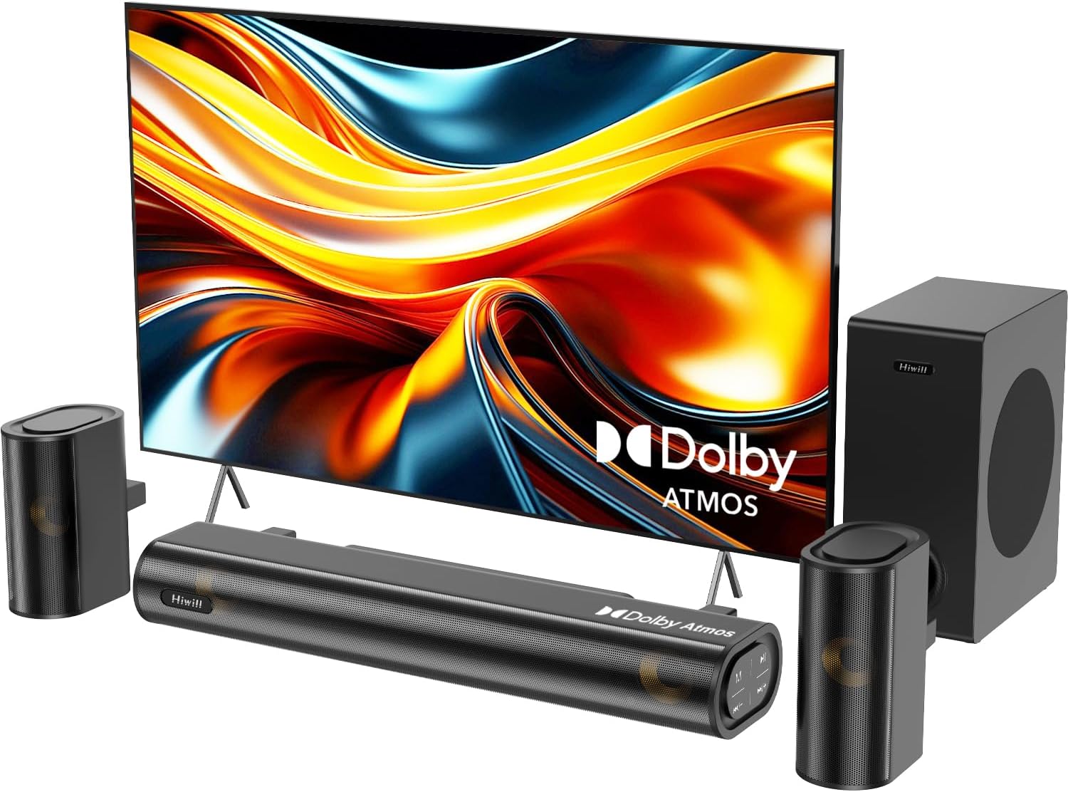 Саундбар за телевизор Hiwill HiElite A41 4.1 Dolby Atmos Soundbar & Subwoofer