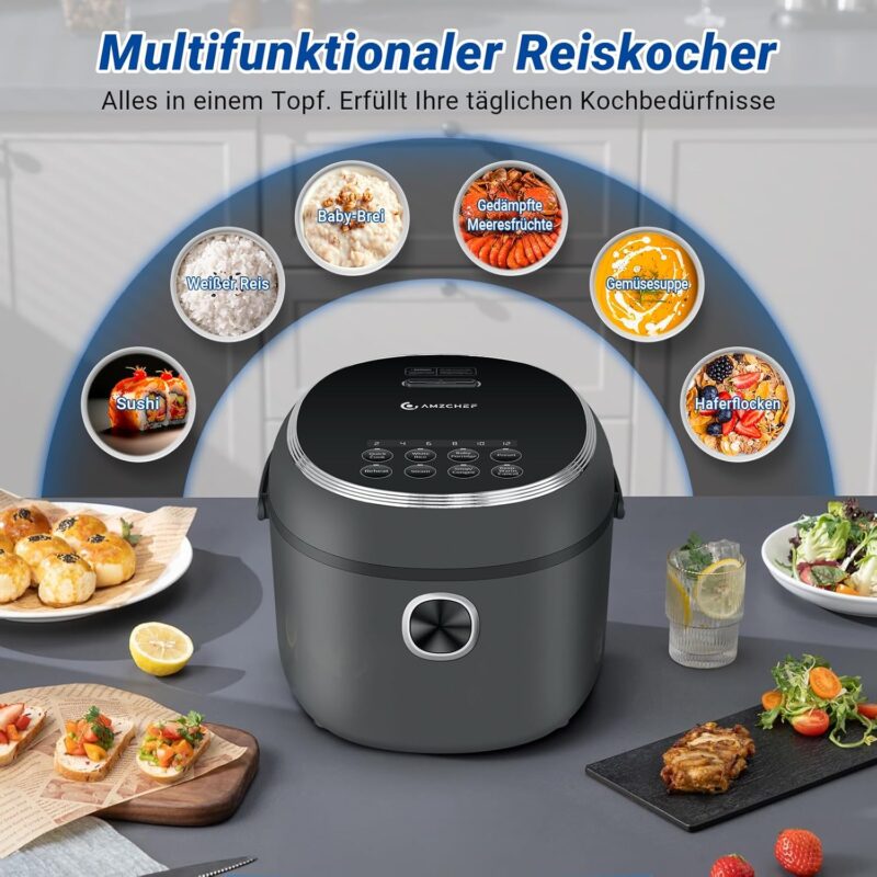 Уред за приготвяне на ориз AMZCHEF DFB-P20H1 Rice Cooker 2L 2