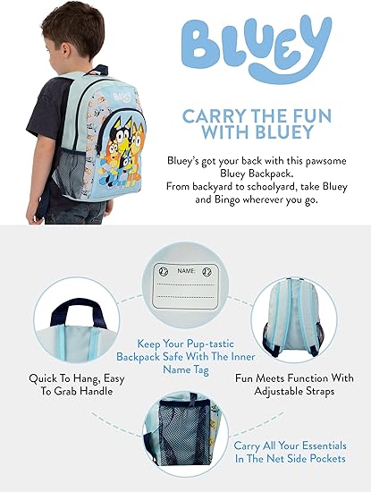 BlueY – Блуи & Бинго семейство Ученическа раница - Image 4
