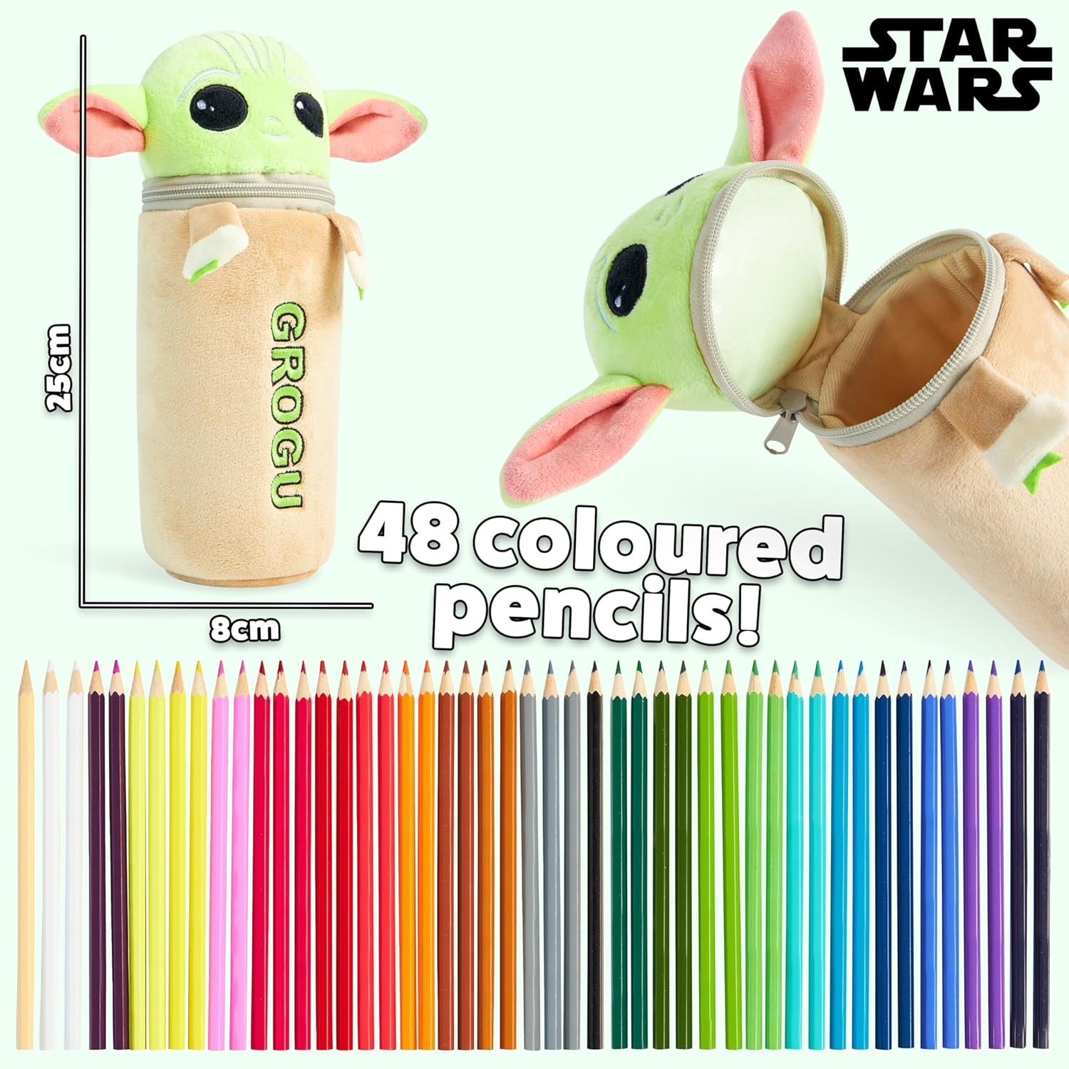 Disney – Baby Yoda Моливи за оцветяване, опаковка от 48 бр - Image 2