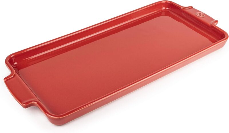 Peugeot - Appolia Керамична сервиране тава за печене с емайлирано покритие 40 см Red