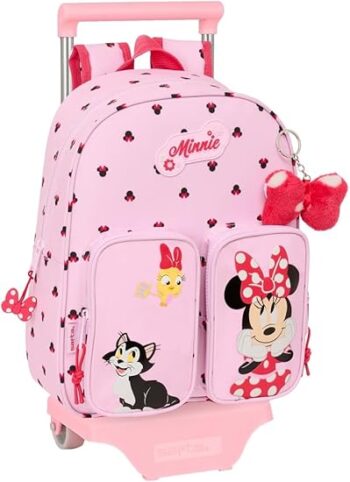 Safta – Minnie Mouse Ученическа раница с колелца Мини Маус 28 x 10 x 34 cm M