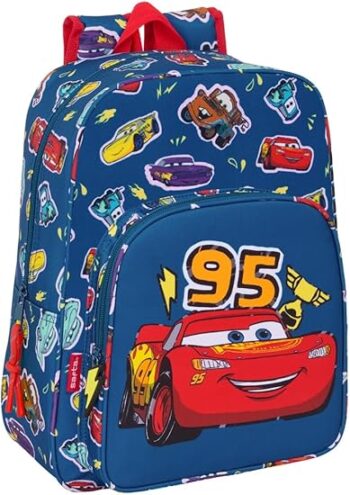 Safta – Ученическа раница Колите Cars 27 x 10 x 33 см тъмносиньо M