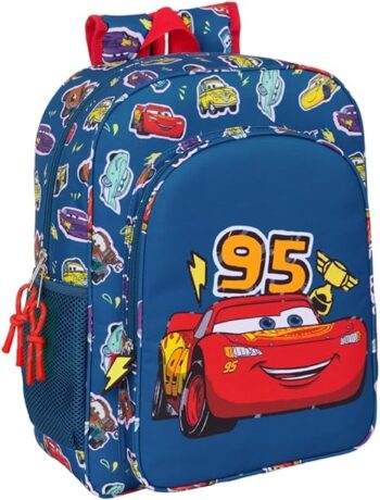 Safta – Ученическа раница Колите Cars 32 x 12 x 38 см тъмносиньо M