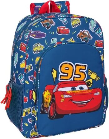 Safta – Ученическа раница Колите Cars 33 x 14 x 42 см тъмносиньо M