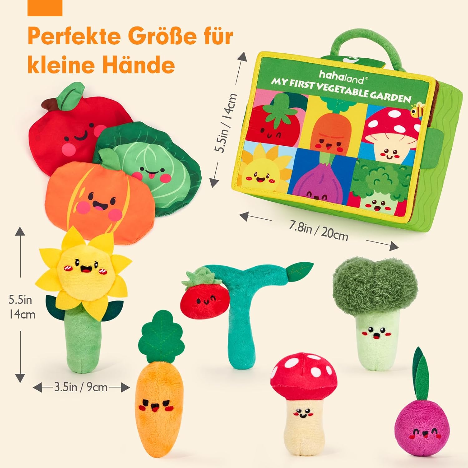 hahaland - Плюшена играчка сензорна градина с плодове и зеленчуци - Image 2
