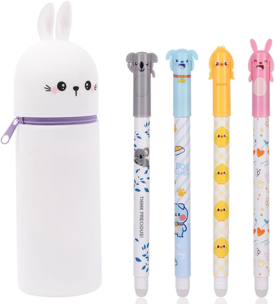 OFFCUP - Зайче детски силиконов калъф за моливи