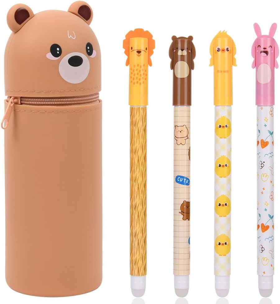 OFFCUP - Мече детски силиконов калъф за моливи