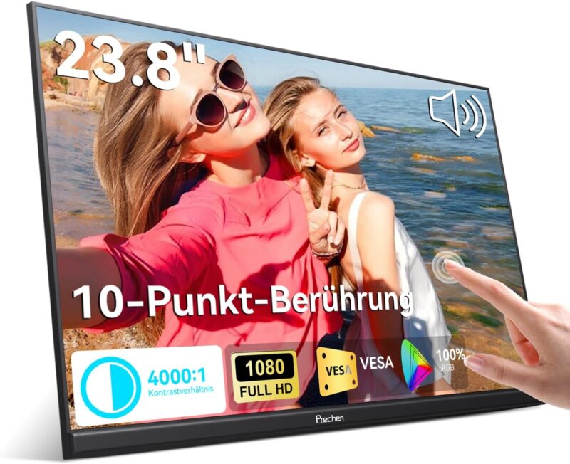 Преносим монитор Prechen 23.8 Inch 75Hz 16:9 1080p FHD 100% sRGB 4000:1 VESA