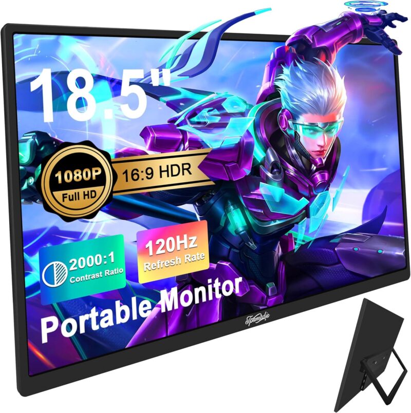 Преносим монитор Tpsmtdis 18.5 Inch 120Hz 16:9 1080p FHD 300Nits HDR Plug & Play