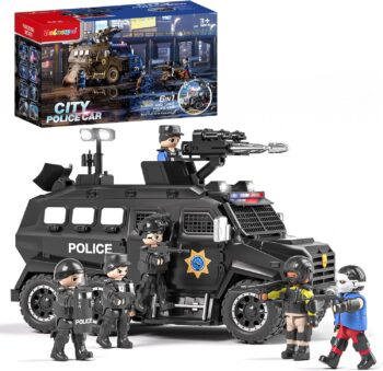 Doloowee - Играчка полицейска кола със светлина, звук и мъгла